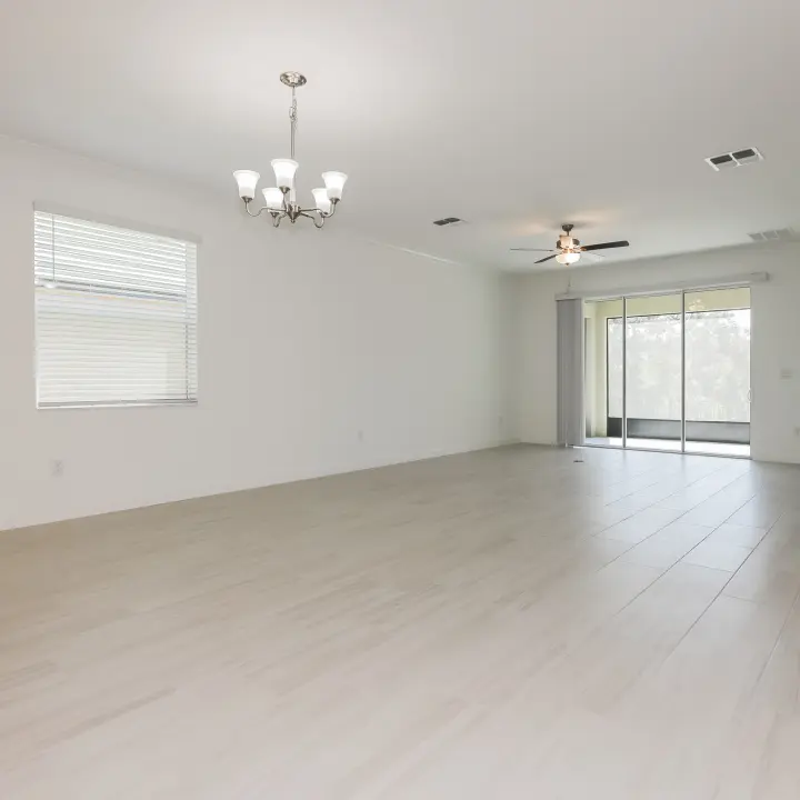 Wood-style tile flooring